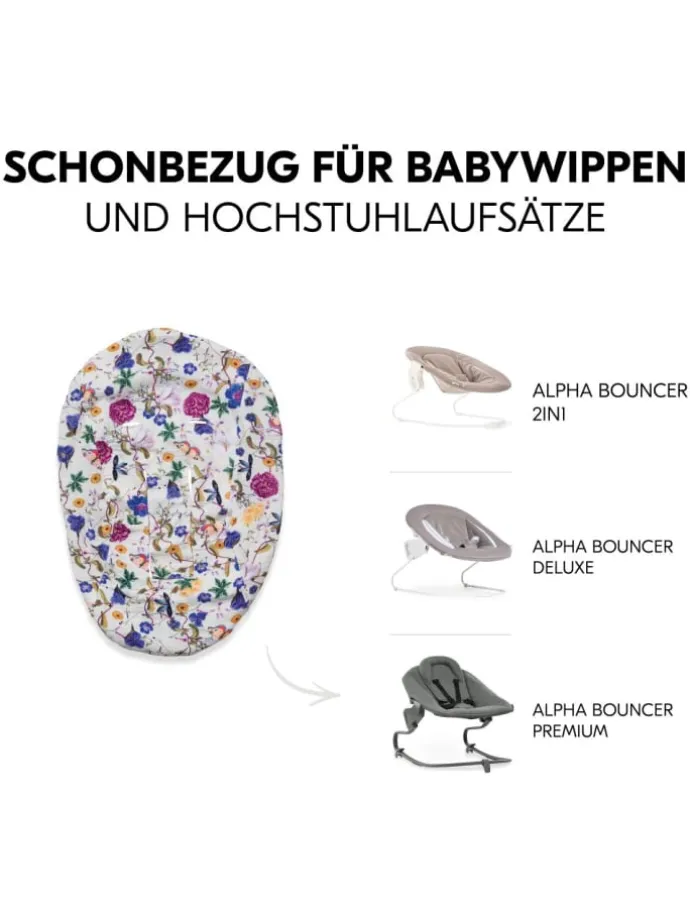 Bezug für Alpha Newborn Bouncer (atmungsaktiv in bunt,beige