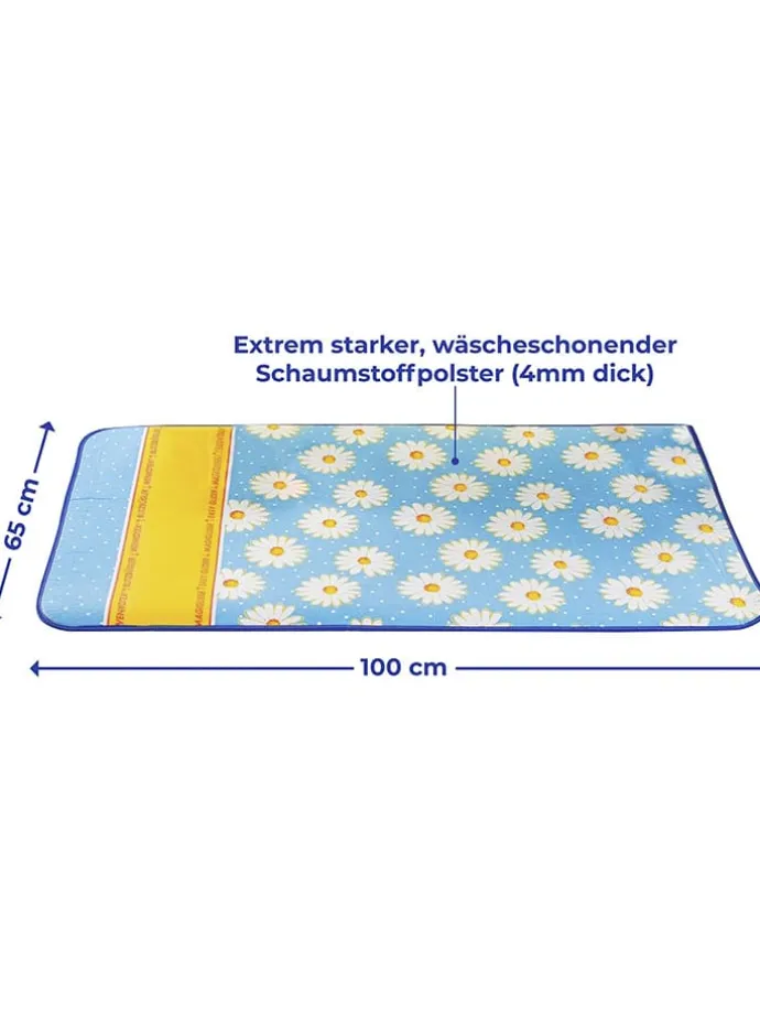 Bügeldecke "Maximex" in Hellblau - (L)100 x (B)65 cm