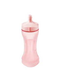 Biegsame Trinkflasche und Löffel PAPU PAPI in rosa