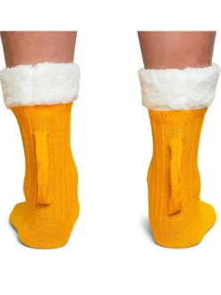 Biersocken, Trachtensocken in gelb