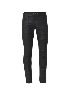 Biker Skinny Fit Jeans in SCHWARZ