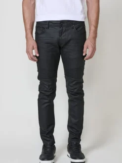 Biker Skinny Fit Jeans in SCHWARZ