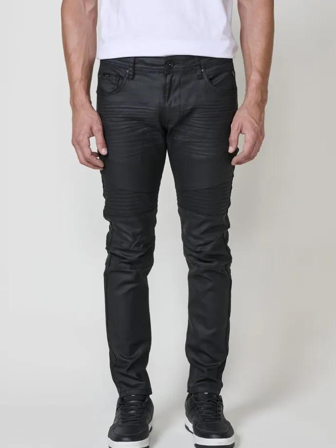 Biker Skinny Fit Jeans in SCHWARZ