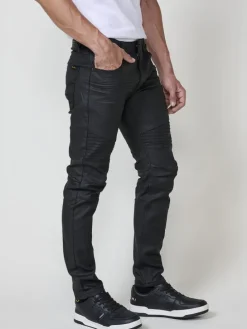 Biker Skinny Fit Jeans in SCHWARZ