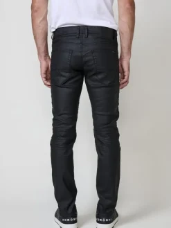 Biker Skinny Fit Jeans in SCHWARZ