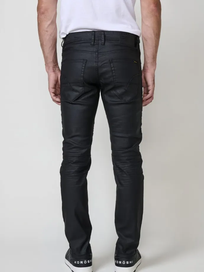 Biker Skinny Fit Jeans in SCHWARZ