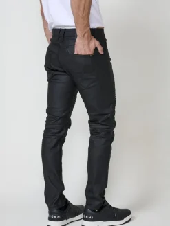 Biker Skinny Fit Jeans in SCHWARZ