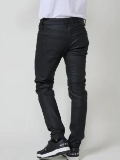 Biker Skinny Fit Jeans in SCHWARZ