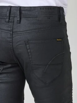 Biker Skinny Fit Jeans in SCHWARZ