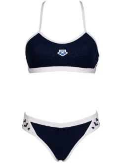 Bikini in Dunkelblau/ Weiß