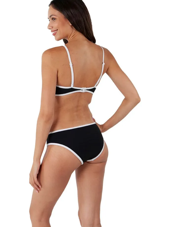 Bikini-Obertei "Yarran" in Schwarz/ Weiß
