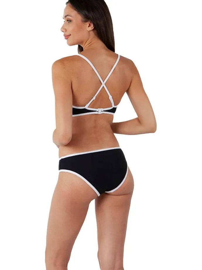 Bikini-Obertei "Yarran" in Schwarz/ Weiß