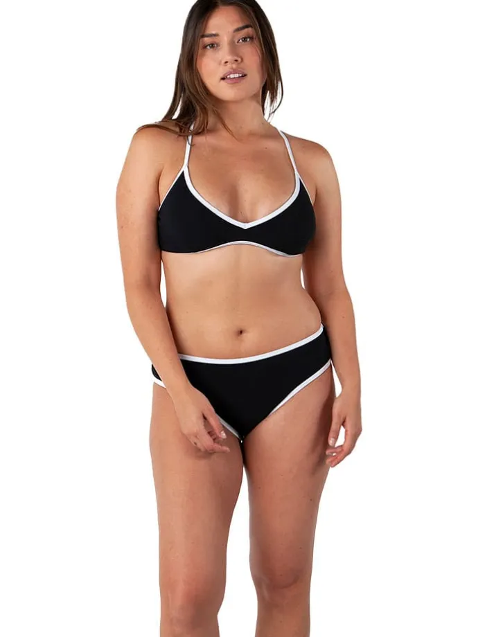 Bikini-Obertei "Yarran" in Schwarz/ Weiß
