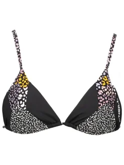 Bikini-Oberteil "Capri Shiney" in Schwarz