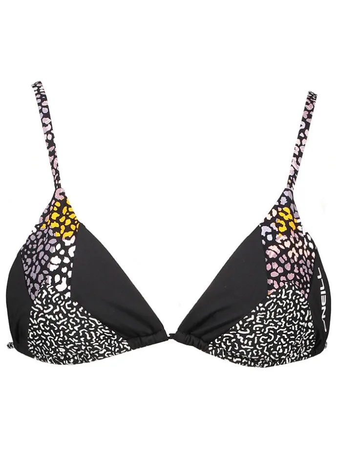 Bikini-Oberteil "Capri Shiney" in Schwarz
