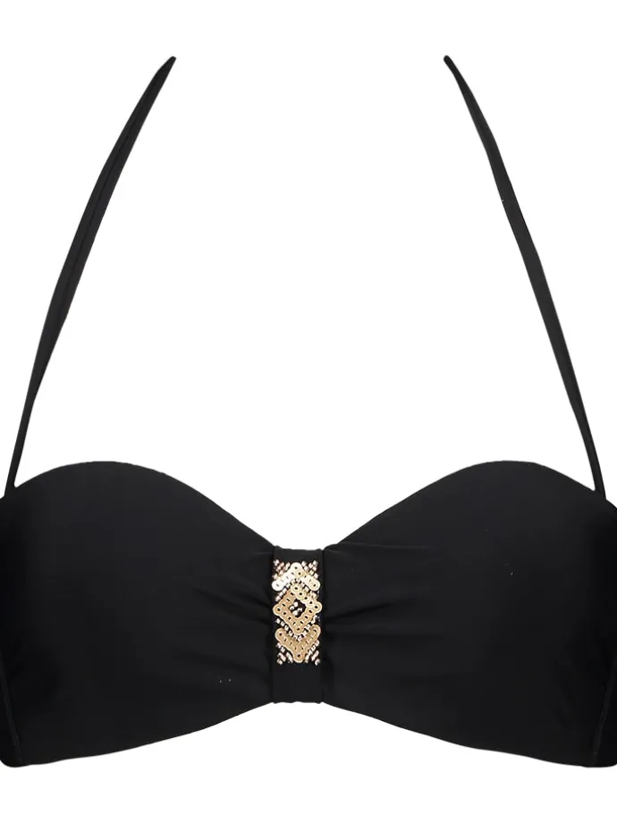 Bikini-Oberteil "Gloria" in Schwarz