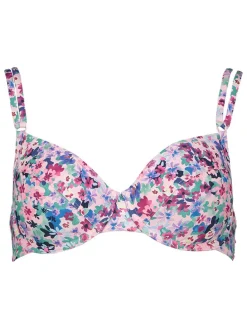 Bikini-Oberteil "Scatter" in Rosa/ Blau