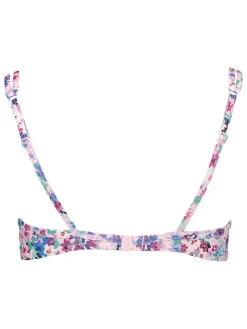 Bikini-Oberteil "Scatter" in Rosa/ Blau