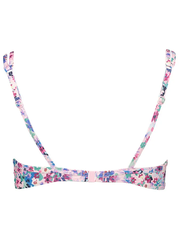 Bikini-Oberteil "Scatter" in Rosa/ Blau