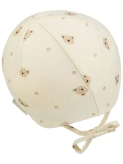 Bindemütze in Beige