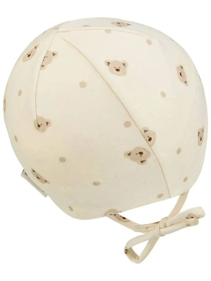 Bindemütze in Beige