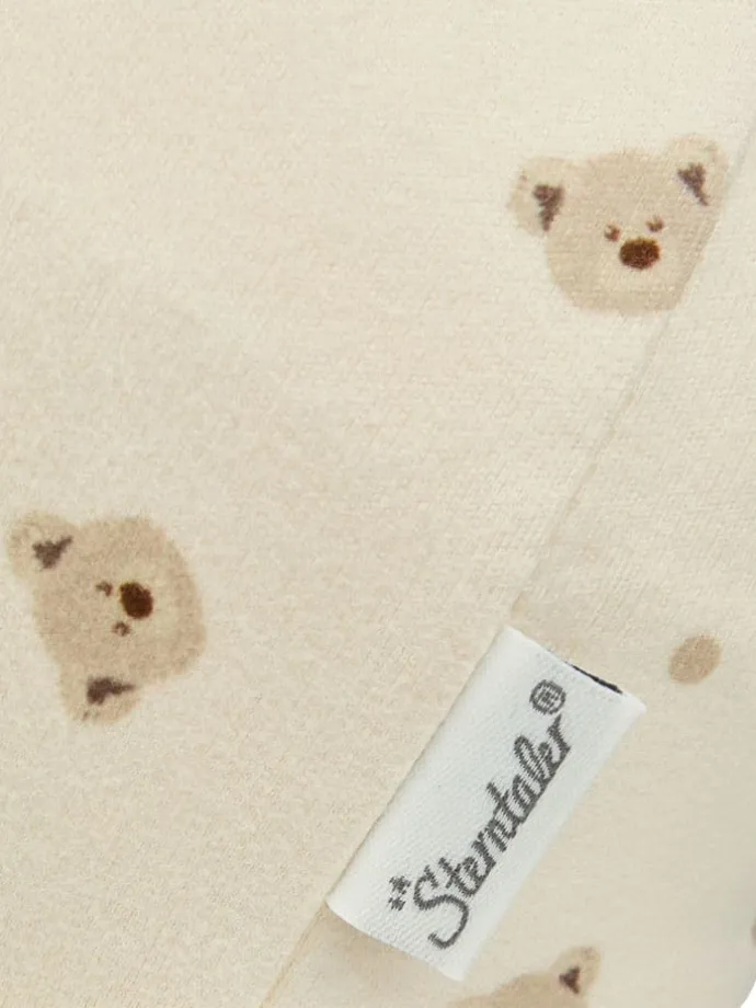 Bindemütze in Beige