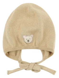 Bindemütze in Beige