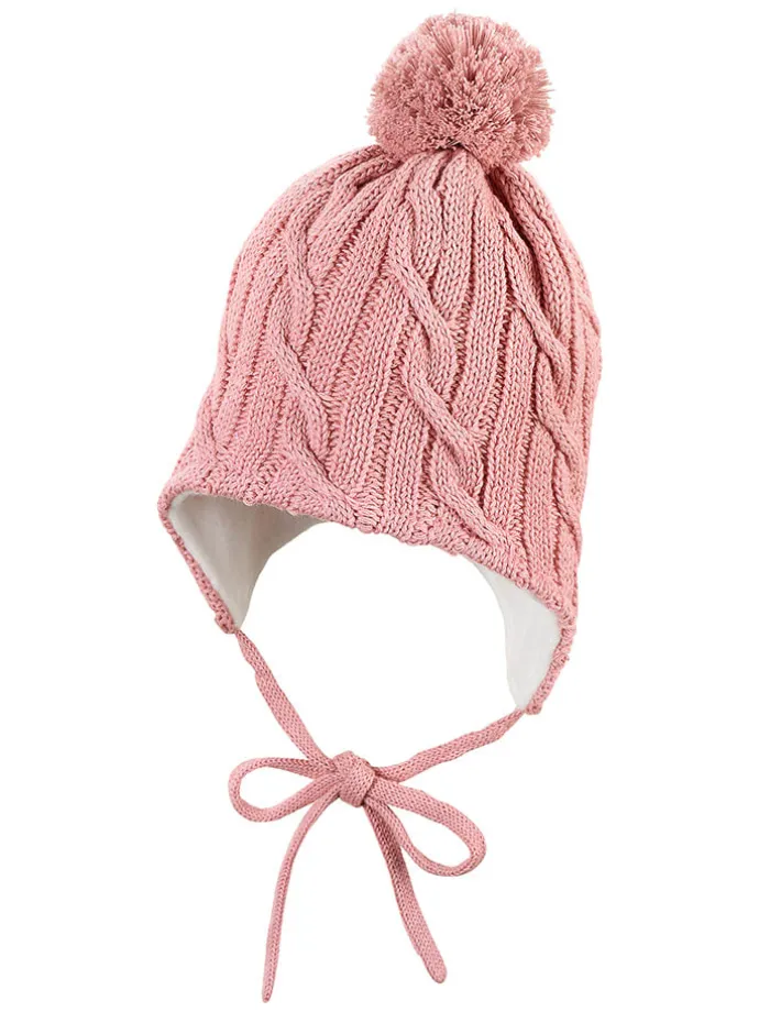 Bindemütze in Rosa