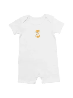 Bio Baby-Strampler kurzarm 2er-Pack in Orange