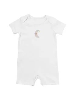 Bio Baby-Strampler kurzarm 2er-Pack in Beige