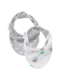 Bio Bandana 2er-Pack in Grau