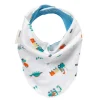 Bio Musselin Bandana in Blau