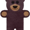 Bio-Körnerkissen "Bär Teddy" in Lila - (L)40 x (B)4 x (H)14 cm