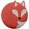 Bio-Körnerkissen für Bauch und Rücken "Fuchs Luca" in Rot - (B)25 x (H)25 cm