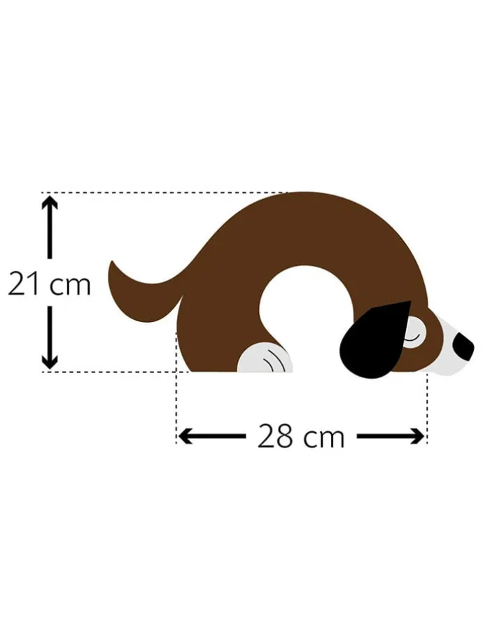 Bio-Körnerkissen für Nacken & Schultern "Hund Bobby" in Hellbraun - (H)10 cm