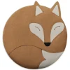 Bio-Körnerkissen "Fuchs Luca" in Hellbraun - (B)25 x (H)25 cm