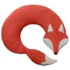 Bio-Körnerkissen "Fuchs Noah" in Rot - (L)50 x (B)4 x (H)10 cm