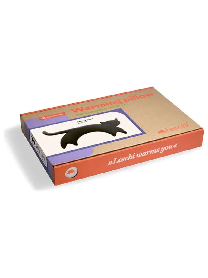 Bio-Körnerkissen "Katze Minina" in Rosa - (L)47 x (B)4 x (H)10 cm