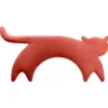 Bio-Körnerkissen "Katze Minina" in Rot - (L)47 x (B)4 x (H)10 cm