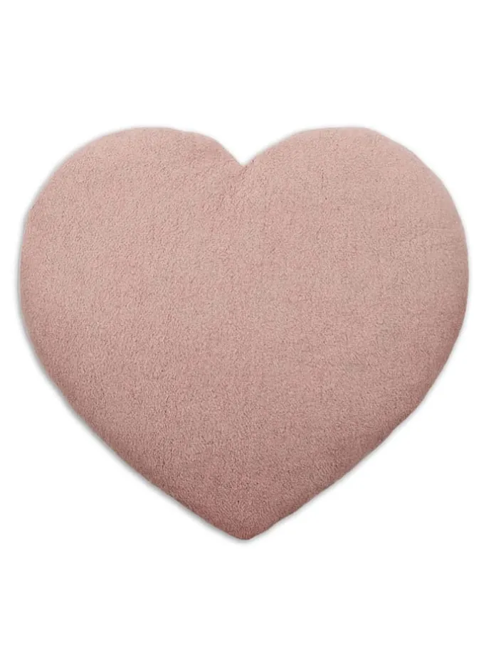 Bio-Körnerkissen "Wärmeherz" in Rosa - (L)18 x (B)4 x (H)20 cm