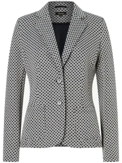 Blazer in Schwarz/ Beige