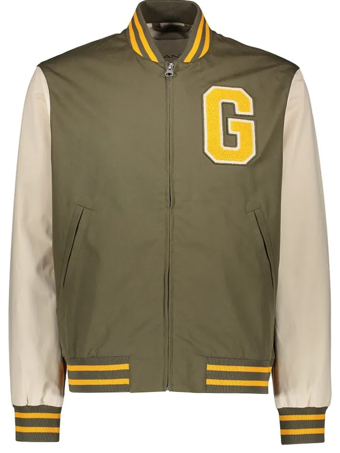 Blouson in Khaki/ Beige