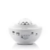 Bluetooth-Lautsprecher mit LED-Leuchte in Weiß - (H)12,5 x Ø 17 cm