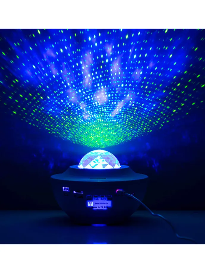 Bluetooth-Lautsprecher mit LED-Leuchte in Weiß - (H)12,5 x Ø 17 cm