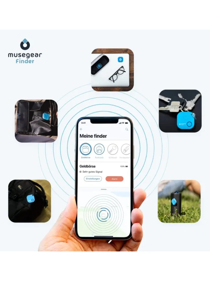 Bluetooth-Schlüsselfinder "Finder 2" in orange - 3er Pack