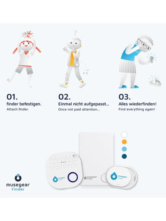 Bluetooth-Schlüsselfinder "Finder 2" in hellblau