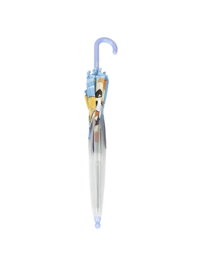Bluey Kinder Ø 71 cm Regenschirm manueller Bubble-Schirm & in Blau