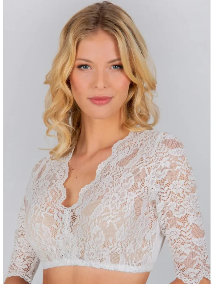 Bluse "Alaya" in creme