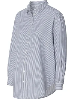 Bluse Arles in Gris blue Stripe