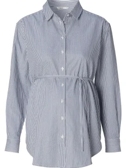 Bluse Arles in Gris blue Stripe